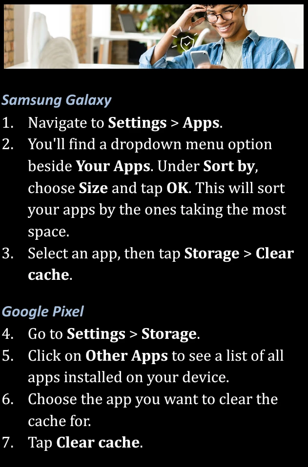 how to appClear cache ca