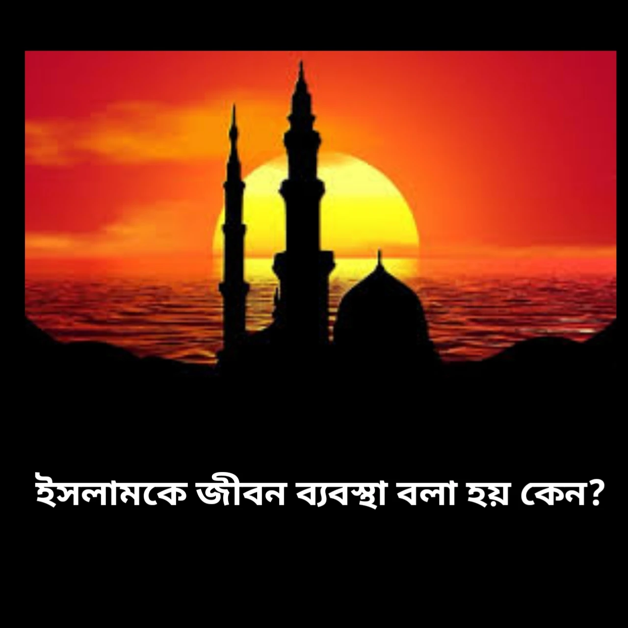 নিসন্দেহে (মানুষের) জীবন বিধান হিসেবে আল্লাহ তায়ালার কাছে ইসলামই একমাত্র (গ্রহণযোগ্য) ব্যবস্থা। যাদের আল্লাহর পক্ষ থেকে কেতাব দেয়া হয়েছিলো, তারা )এ জীবন বিধান থেকে বিচ্যুত হয়ে) নিজেরা একে অপরের প্রতি বিদ্বেষ ও হিংসার বশবর্তী হয়ে (বিভিন্ন দলে উপদলে বিভক্ত হয়ে) মতানৈক্যে লিপ্ত হয়ে পড়েছিলো, (তাও আবার) তাদের কাছে (আল্লাহর পক্ষ থেকে) সঠিক জ্ঞান আসার পর। যে ব্যক্তি আল্লাহর বিধান অস্বীকার করবে (তার জানা উচিত), অবশ্যই আল্লাহ তায়ালা দ্রুত হিসাব গ্রহণকারী। সূরা আল্-ইমরান, আয়াত-১৯। আারেক আয়াতে, (এই) সেই (মহা) গ্রন্থ (আল কোরআন), তাতে (কোনো) সন্দেহ নেই, যারা (আল্লাহ তায়ালাকে) ভয় করে (এই কিতাব কেবল) তাদের জন্যেই পথপ্রদর্শক,- সুরা বাকারা, আয়াত-০২। ইসলাম শব্দটি এসেছে "সিলম"বা "সালাম" ধাতু থেকে।সালাম বা "সিলম" এর অর্থ শান্তি, চুক্তি বা সন্ধি। ইসলামের আবিধানিক অর্থ আত্বসমর্পন করা, আনুগত্য করা। (হে মোহাম্মদ,) তুমি (তাদের) বলো, অবশ্যই আমার মালিক আমাকে সঠিক পথ দেখিয়েছেন- সুপ্রতিষ্ঠিত জীবন বিধান, এটাই হচ্ছে ইবরাহীমের একনিষ্ঠ পৃথ, সে কখনো মোশরেকদের দলভুক্ত ছিলো না। তুমি (একান্ত বিনয়ের সাথে) বলো, অবশ্যই আমার নামায, আমার (আনুষ্ঠানিক) কাজকর্ম, আমার জীবন, আমার মুত্যু- সব কিছুই সৃষ্টিকুলের মালিক আল্লাহ তায়ালার জন্যে। সূরা আল-আনাম ১৬১-১৬২। ইসলামী ধর্মগ্রন্থ এটি আল্লাহর নিকট একমাত্র পূর্ণাঙ্গ জীবন ব্যবস্থা। ইসলাম সকল মানুষের জন্য ধর্ম। ইসলাম শুধুমাত্র মক্কা-মদিনা বা আরব দেশ ও জাতির জন্য নয় বরং ইসলাম বিশ্বের আরব-অনারব, সাদা-কালো, ধনী-গরিব, সকল বর্ণ, গোত্র, জাতি এবং সকল মানুষের জন্যই প্রেরিত ও একমাত্র মনোনীত ধর্ম। ইসলামকে জীবন ব্যবস্থা বলা হয় কেন?