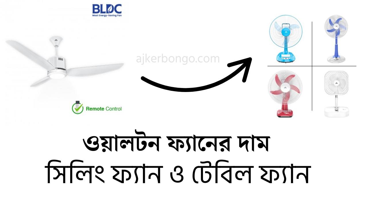 ওয়ালটন ফ্যানের দাম