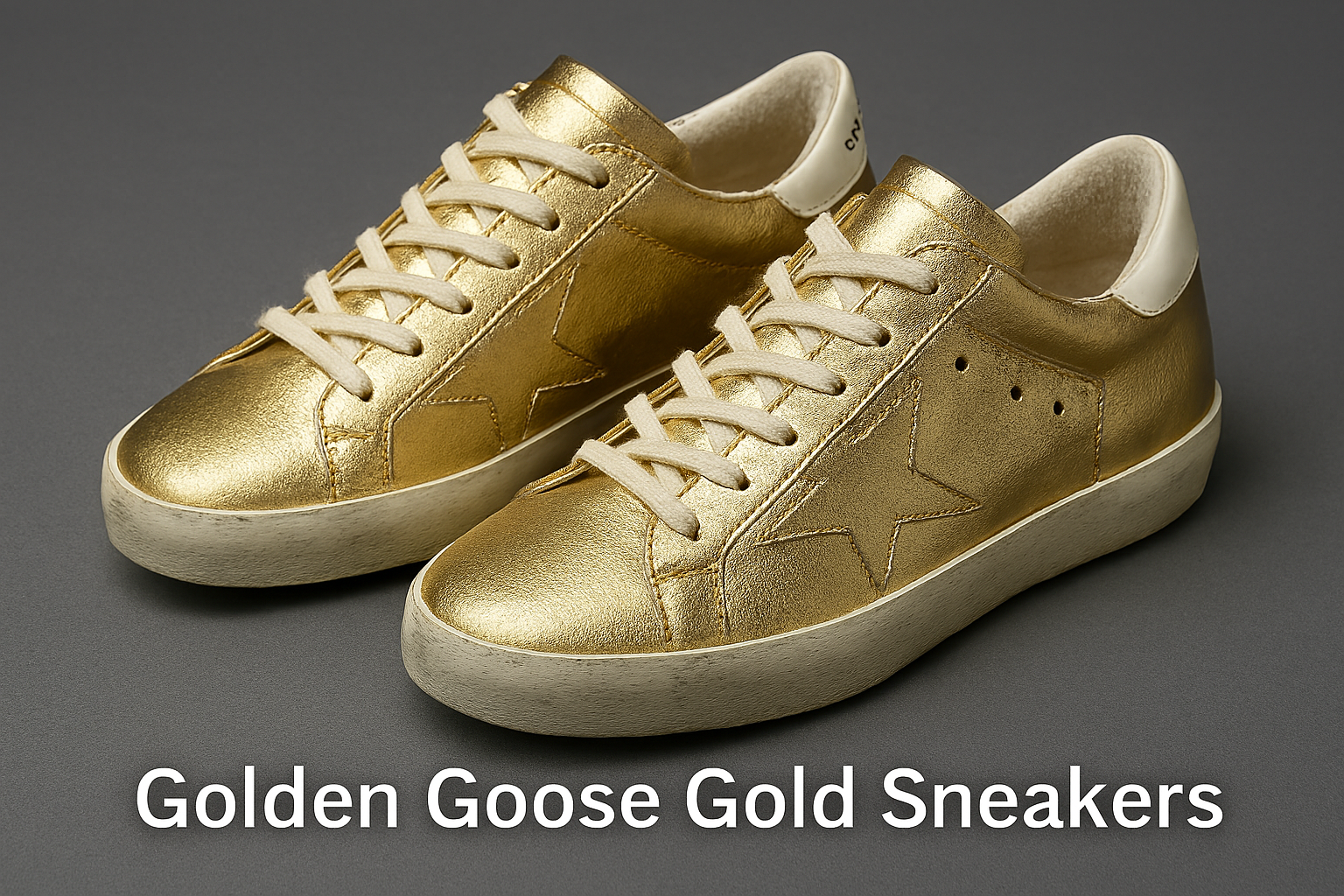 Golden Goose Gold Sneakers