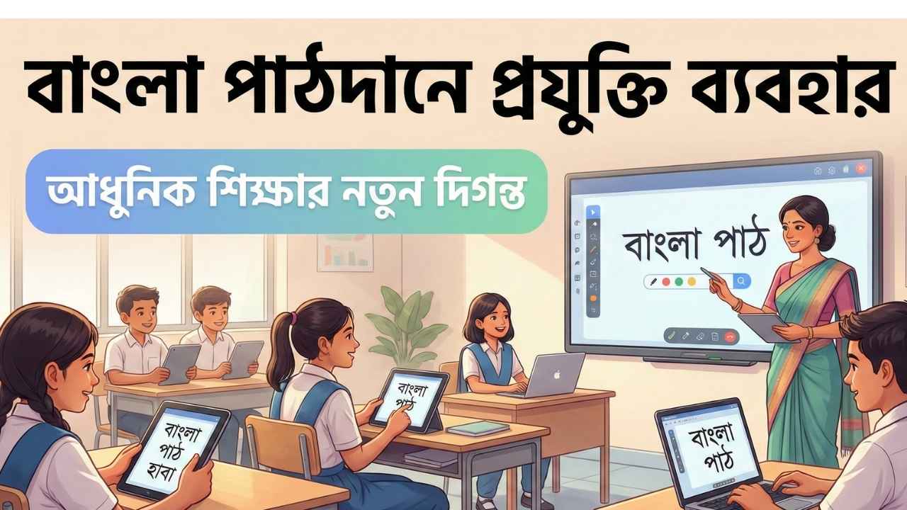 বাংলা পাঠদানে প্রযুক্তি ব্যবহার: আধুনিক শিক্ষার নতুন দিগন্ত