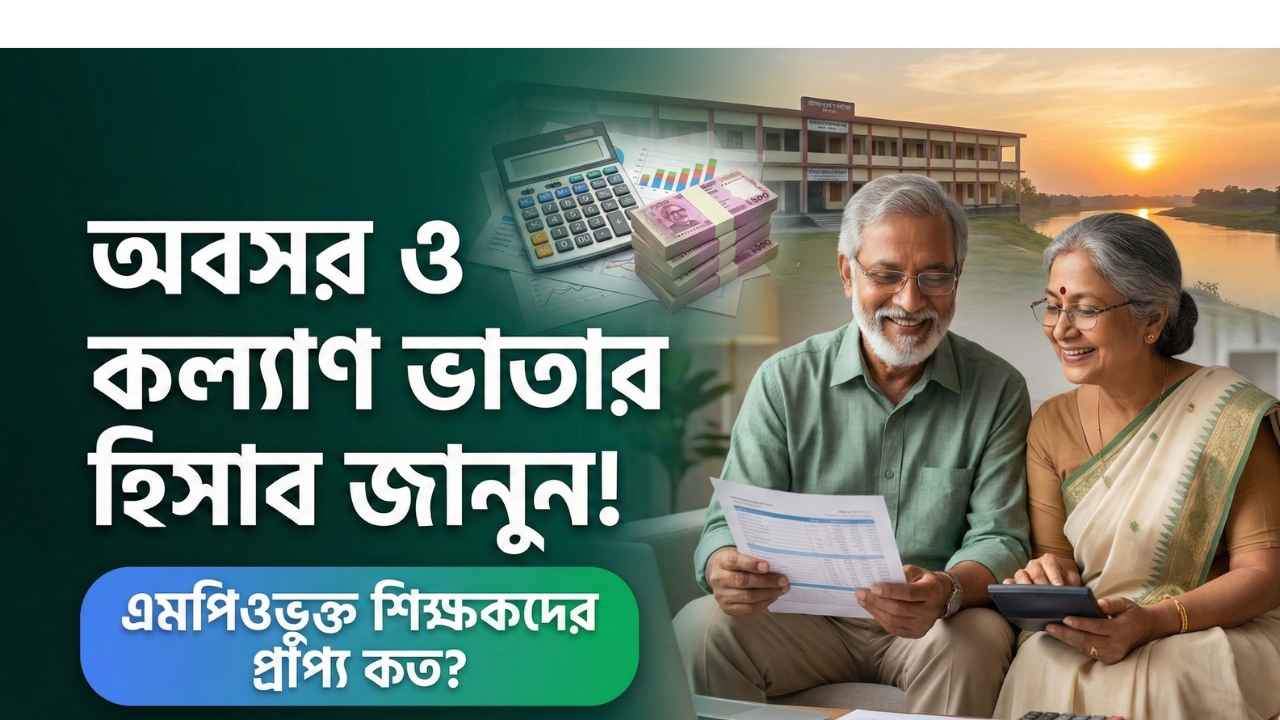 এমপিওভুক্ত শিক্ষকদের অবসর ও কল্যাণ ভাতার হিসাব
