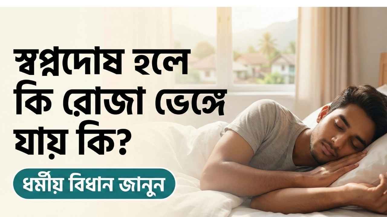 স্বপ্নদোষ হলে কি রোজা ভেঙ্গে যায় কি ?